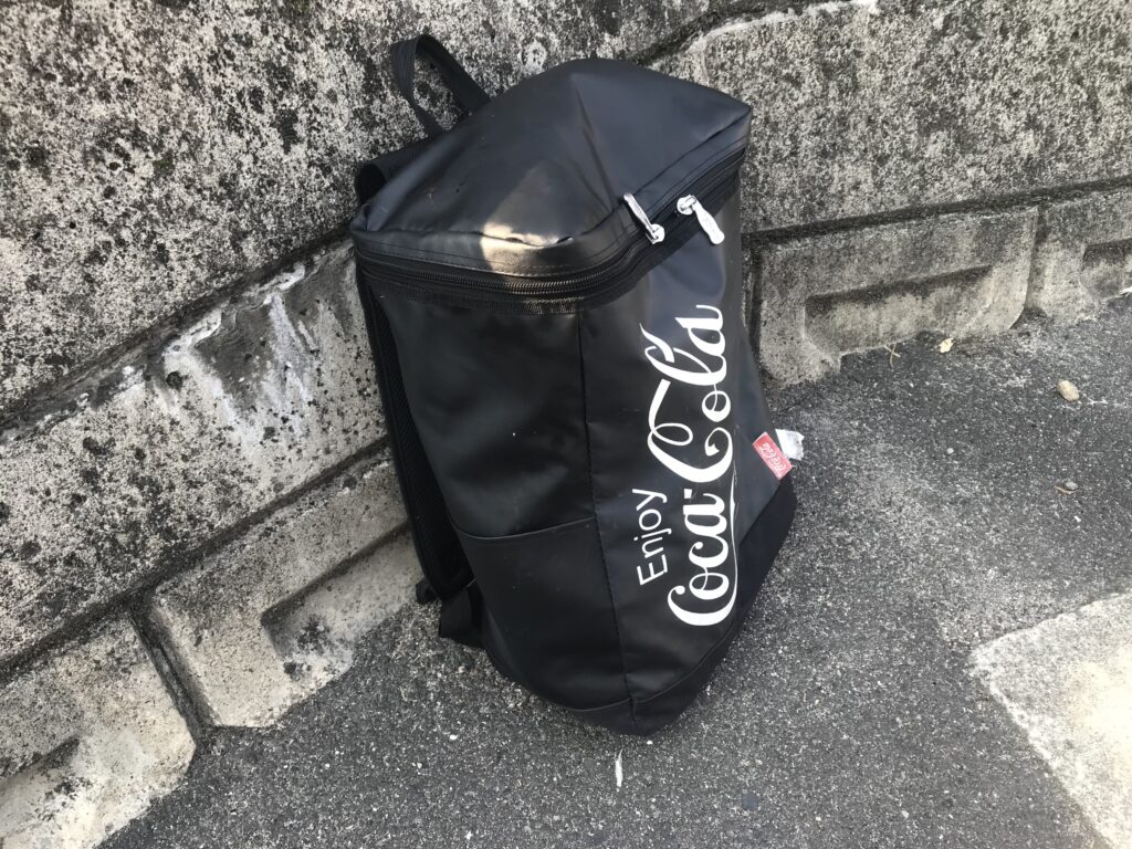 バックパックに収納
