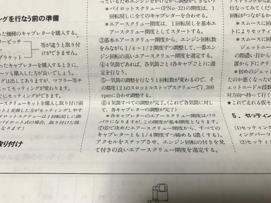 FCR-マニュアル-1300RPMの記載