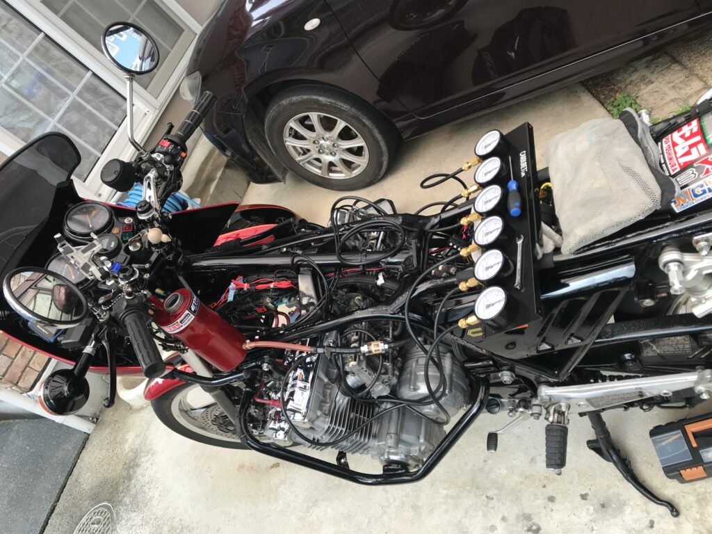 CBX1000-FCR-バキュームゲージで同調