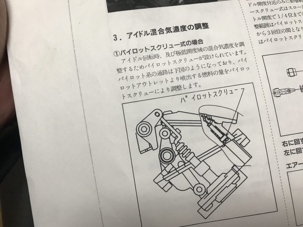 FCRセッティングマニュアル-パイロットスクリュー