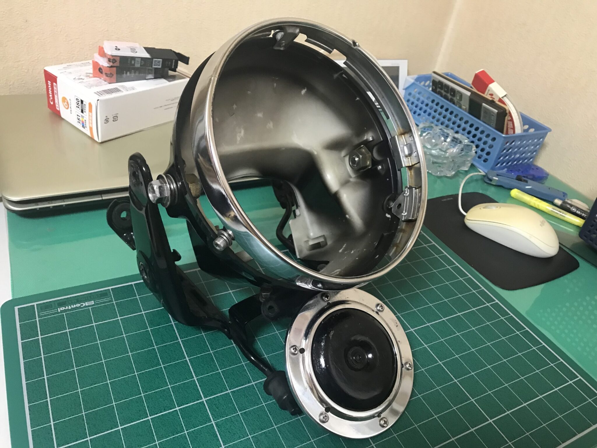 CBX400Fインテグラカウル取り付け-ネイキッド用パーツの余り | CBX1000-ららら