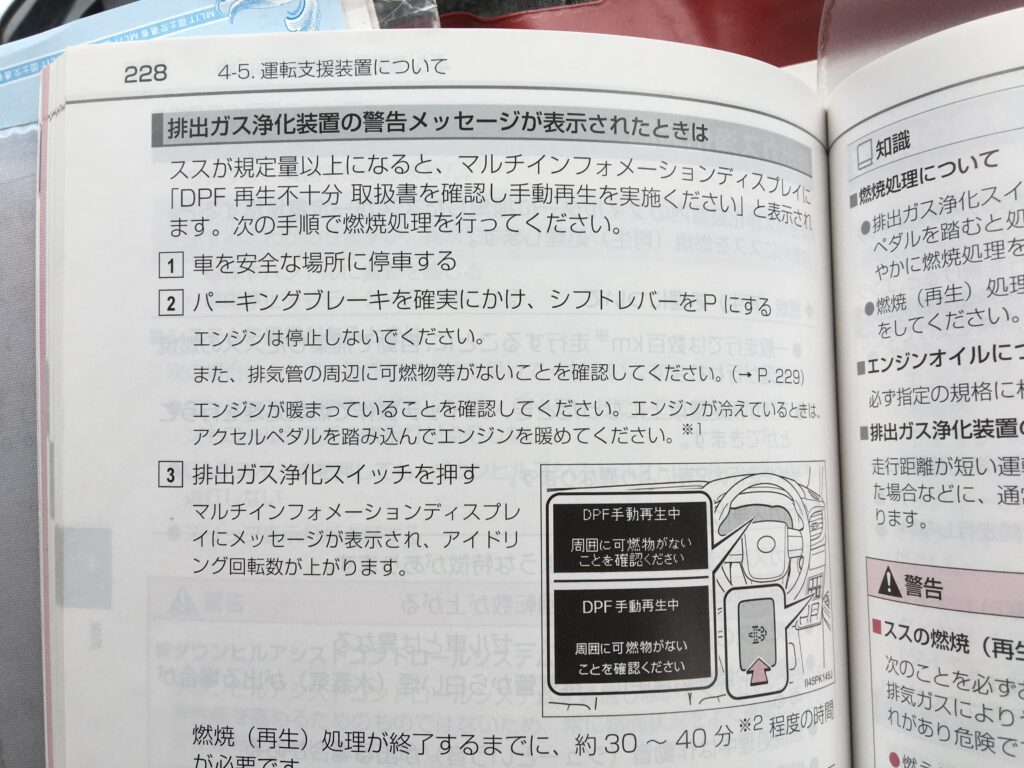 ハイラックスGUN125-DPF手動再生