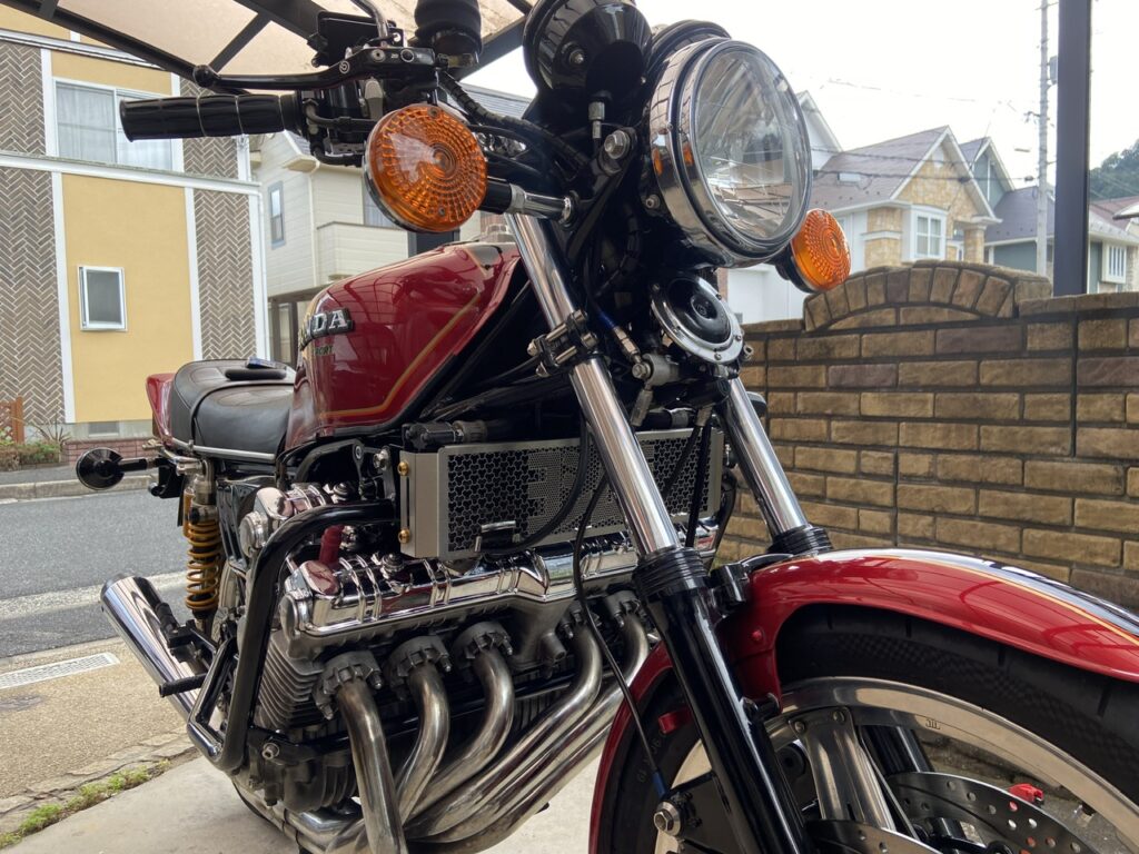 CBX1000-オイルクーラーコアガード塗装前